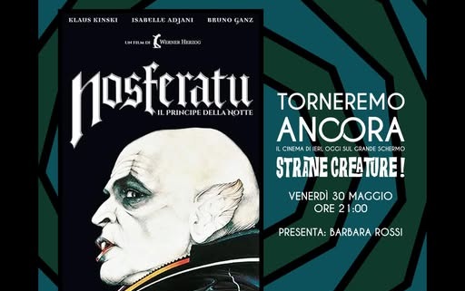 Il 30 maggio la serata conclusiva della rassegna “Torneremo ancora – Strane Creature”