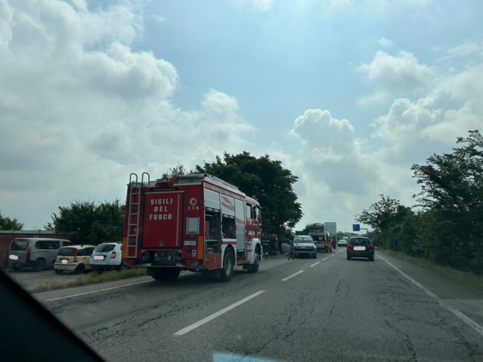 Incidente tra due auto a Spinetta Marengo: traffico rallentato