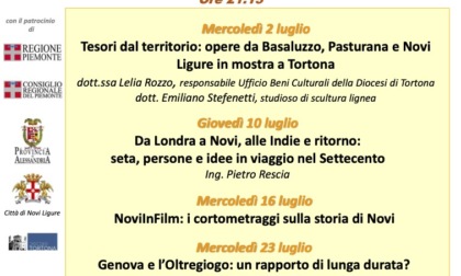 Novi Ligure, gli incontri della Società Storica del Novese a luglio