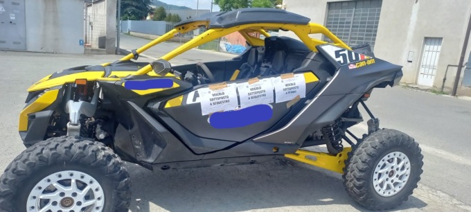 La Polizia sequestra un quadriciclo mai immatricolato e senza assicurazione