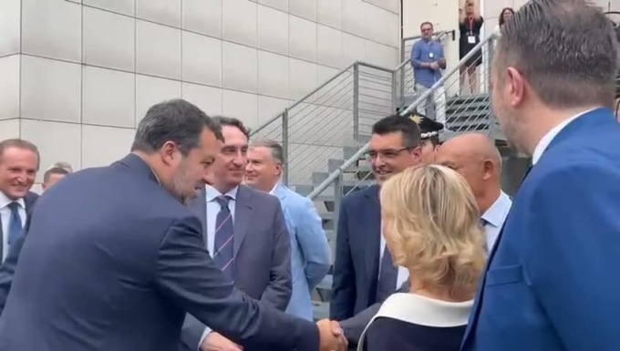 Il ministro delle Infrastrutture Salvini ad Alessandria per presentare il progetto dello scalo merci