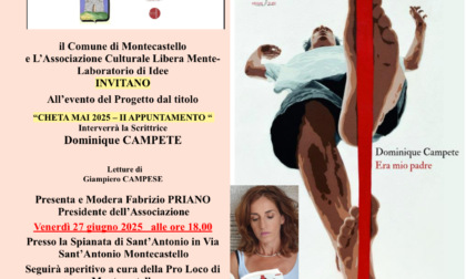 A Montecastello la presentazione del romanzo di Dominique Campete "Ero mio padre"