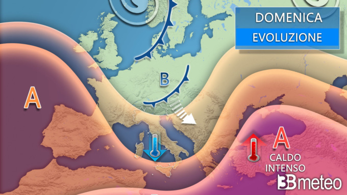 Stop del caldo africano: nel fine settimana calo delle temperature e rischio temporali