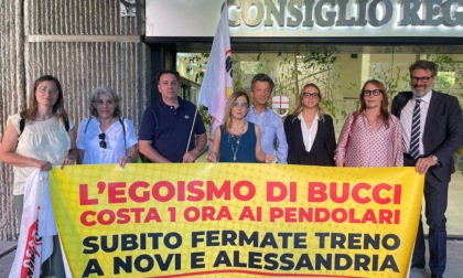 Chiusura Ponte Bressana, presidio in Regione Liguria: "Subito le fermate del treno a Novi e Alessandria"