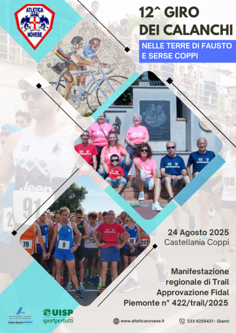 Castellania Coppi, il 24 agosto la 12^ edizione del “Giro dei Calanchi, nelle terre di Fausto e Serse Coppi”