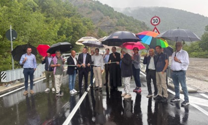 Inaugurato il ponte della Gnocca in Val Borbera, riaperto nei due sensi di marcia