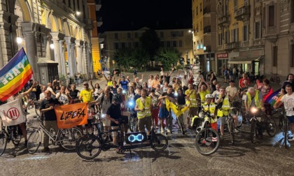 Oltre 150 i partecipanti alla pedalata per la pace ad Alessandria