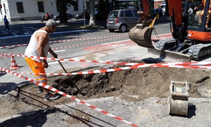 Guasto ad una conduttura idrica tra spalto Marengo e via Di Vittorio ad Alessandria