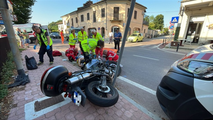 Incidente a Cavagnolo: in codice rosso un motociclista della Val Cerrina