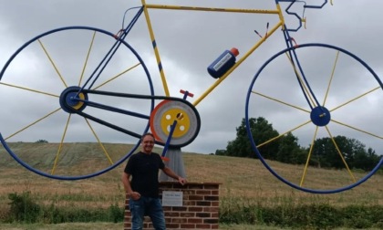 Fubine, sulle colline del paese la “Big Bike” di Maurizio Sarzano
