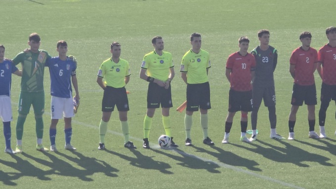 Calcio, Fabio Rinaldi della sezione di Novi Ligure ha arbitrato Italia-Albania Under 19