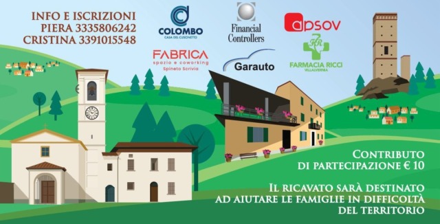 Il 14 settembre camminata benefica lungo i sentieri medievali di Castellania Coppi