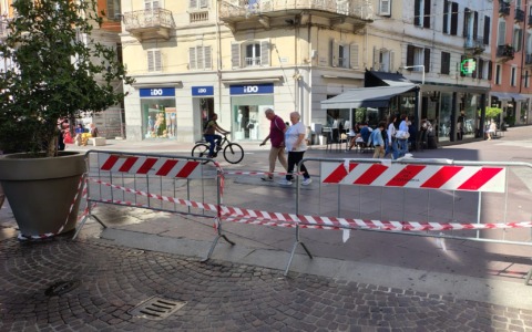 Lavori di ripristino pavimentazione in Corso Roma e piazzetta della Lega ad Alessandria