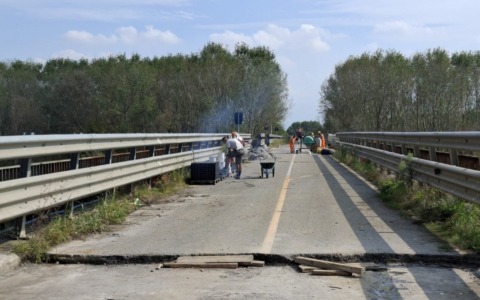 Il ponte di Bassignana riaprirà entro la mattina del 16 settembre a senso unico alternato