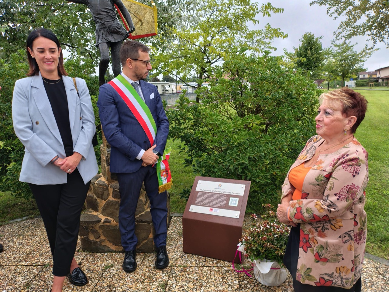 Il Parco Eternot compie 9 anni: Casale Monferrato dedica una targa a Romana Blasotti Pavesi