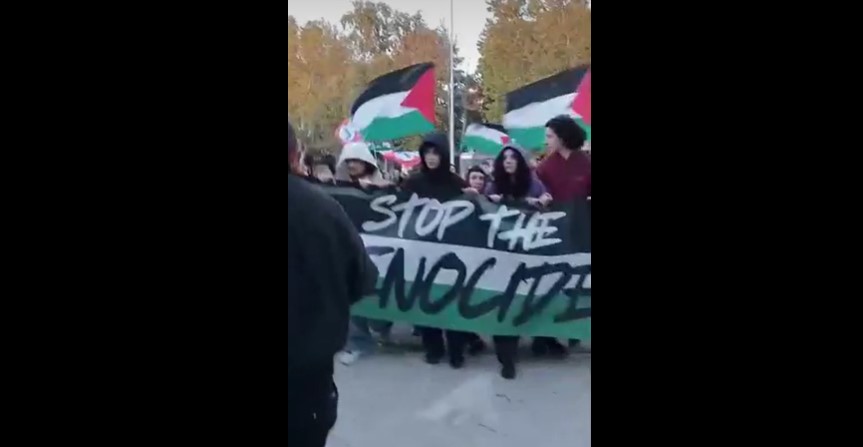 Alessandria: manifestanti pro Palestina tentano di entrare in stazione. Respinti dalla Polizia