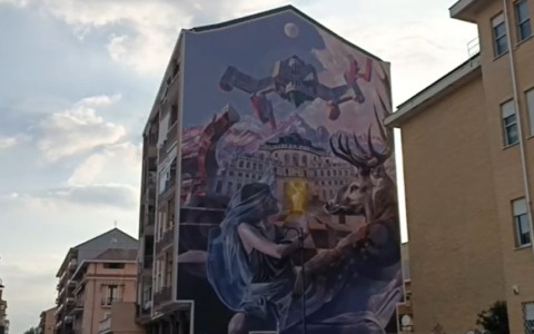 Nichelino, murales sulle facciate dei palazzi per abbellire la città