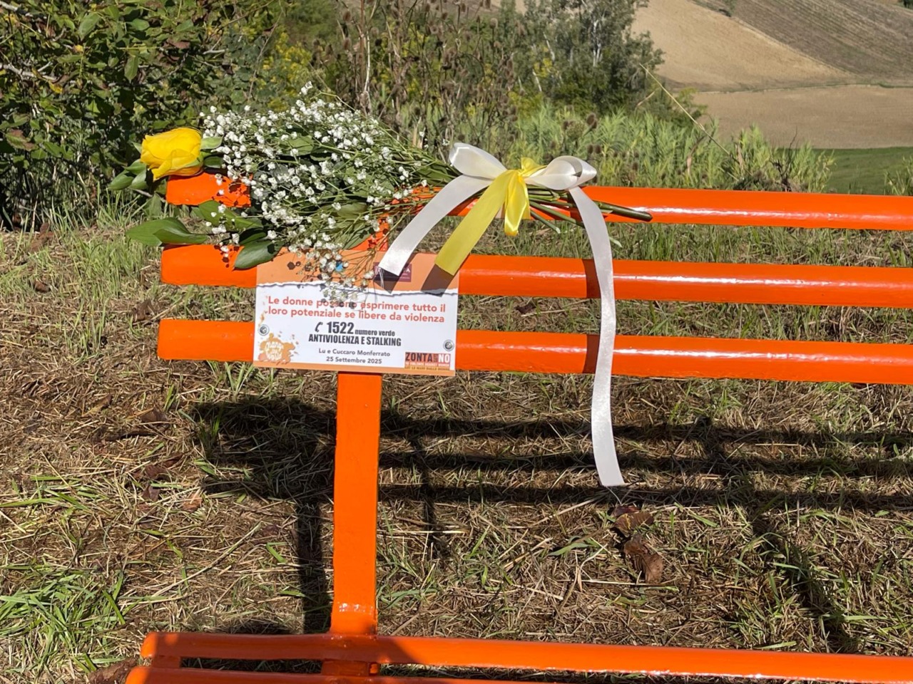 Domenica a Borgoratto Alessandrino l’inaugurazione della panchina arancione