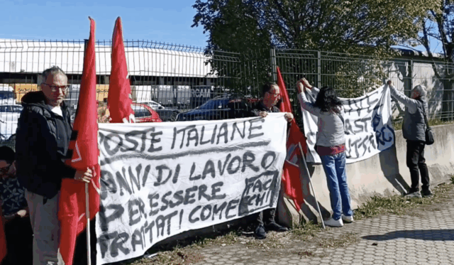Grugliasco: prosegue lo stato di agitazione dei lavoratori Postalcoop, da un mese senza stipendio