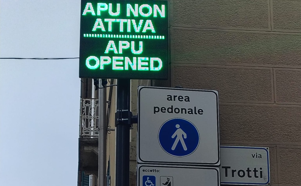 Varchi accesi, ma l’area pedonale urbana di Alessandria non è ancora attiva