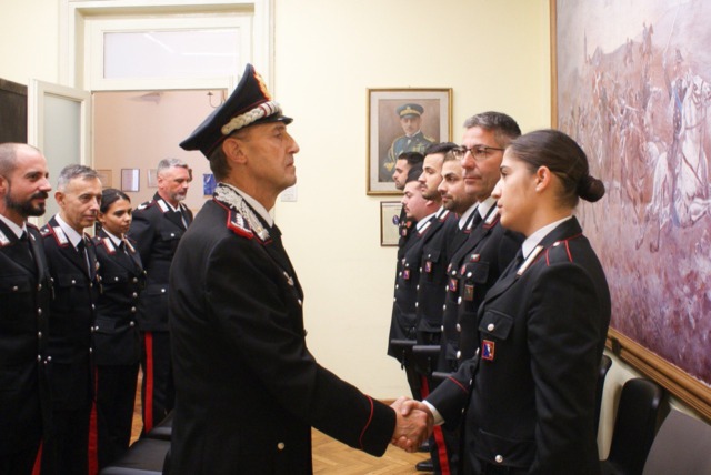 Il Comandante Interregionale Riccardo Galletta in visita ai Carabinieri di Tortona