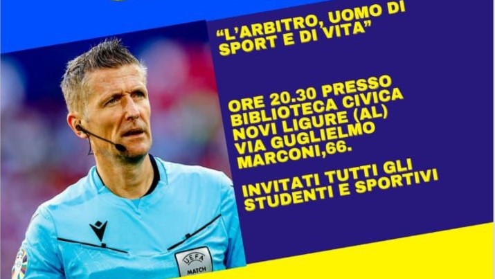 L’ex arbitro Daniele Orsato a Novi Ligure per il 70° anniversario della sezione “Stefano Farina”