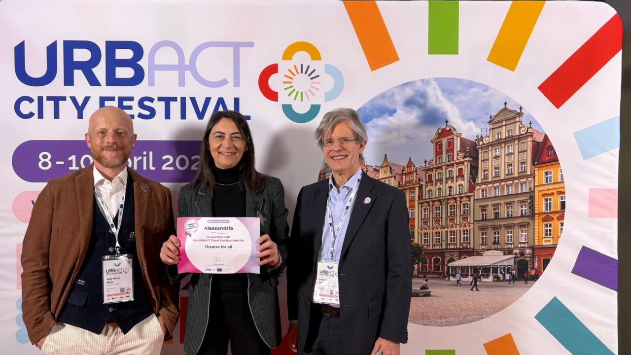 Alessandria vince il bando europeo Urbact IV con il progetto “Theatre4all”