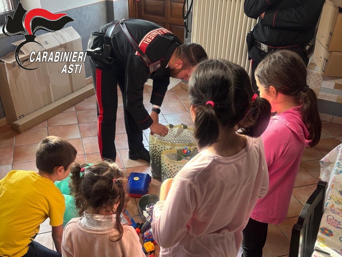Il dono dei Carabinieri di Baldichieri d’Asti ai bambini di una casa famiglia