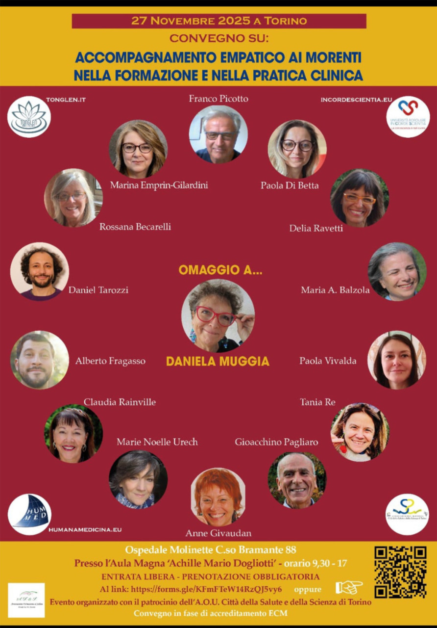 Torino, il 27 novembre il convegno “Accompagnamento empatico ai morenti. Formazione e pratica clinica”