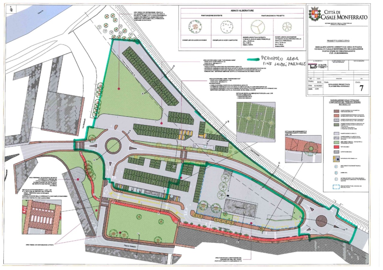 Casale, da mercoledì apertura della nuova viabilità in piazza Venezia