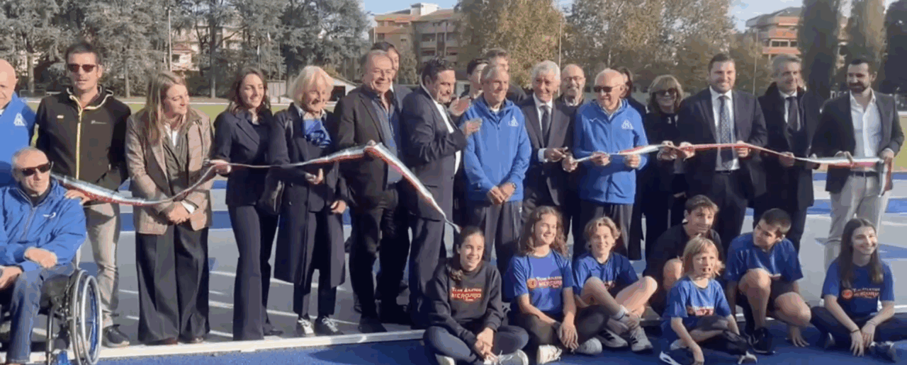 Il ministro Abodi inaugura a Novara il rinnovato campo di atletica Andrea Gorla