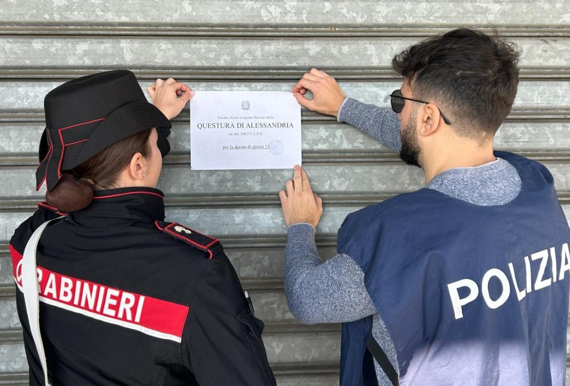 Ripetuti episodi di violenza in un locale di Sale: chiuso per 15 giorni