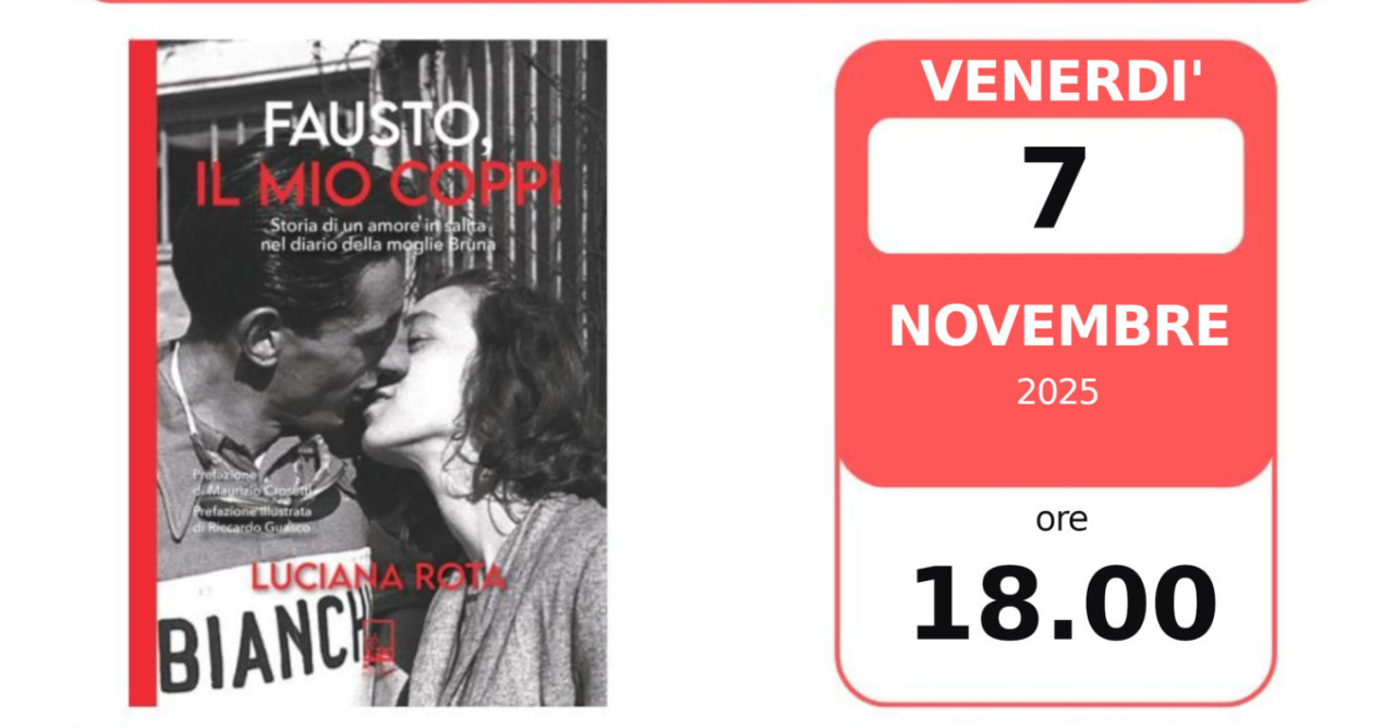 A Tortona la presentazione del libro “Fausto, il mio Coppi” di Luciana Rota