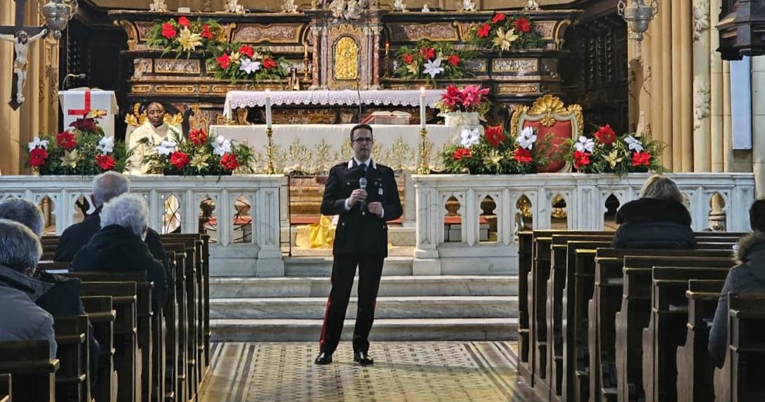 Fubine, dopo la messa i Carabinieri sensibilizzano su sicurezza e truffe agli anziani