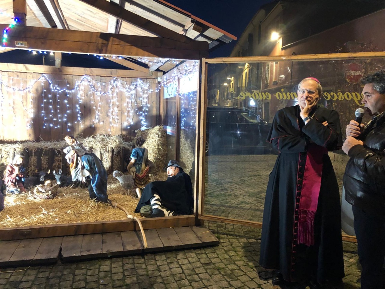 Alessandria, benedetto dal vescovo Gallese il Presepe storico del Movimento Cristiano Lavoratori