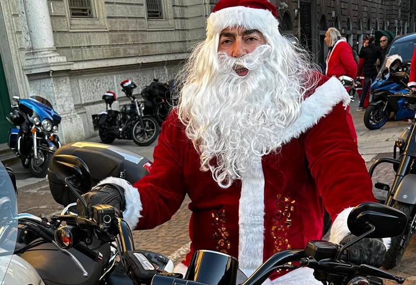 A Tortona corteo di motociclisti-Babbo Natale per i bambini del Piccolo Cottolengo Don Orione