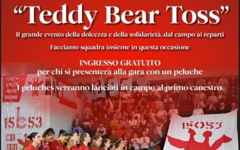 BCC Derthona Basket lancia il Teddy Bear Toss: sport e solidarietà in campo a Tortona