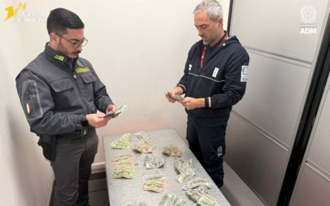 6 milioni di euro in contanti sequestrati dalla Guardia di Finanza nel 2025 all’aeroporto di Torino Caselle