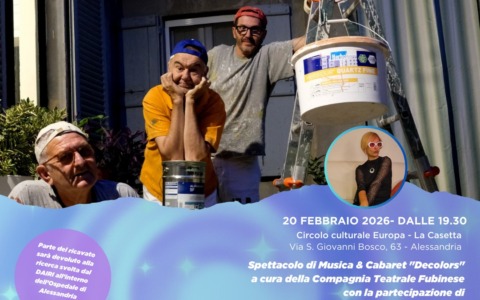 Al Circolo La Casetta di Alessandria musica e cabaret a sostegno della ricerca
