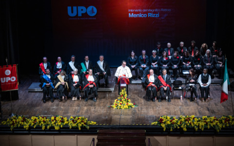 L’accademico Alberto Mantovani all’inaugurazione dell’anno accademico dell’Upo