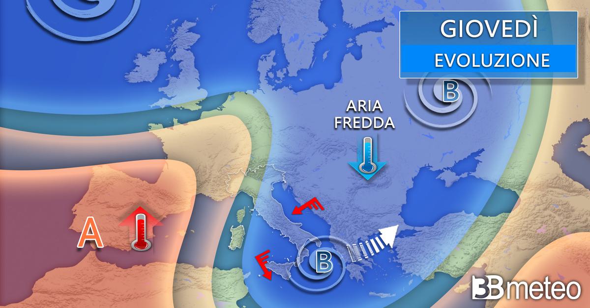 Forte vento al nord, ma per Pasqua torna l’alta pressione