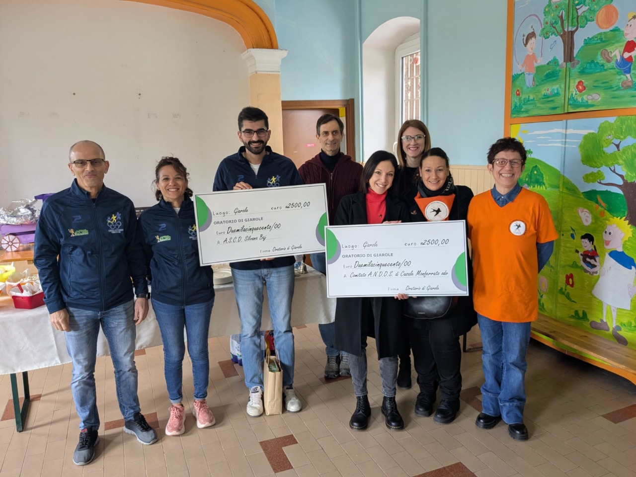 La donazione dell’Oratorio di Giarole all’associazione sportiva per disabili “ASCD Silvana Baj”