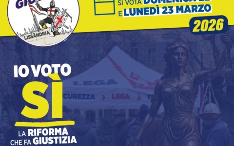 Lega Alessandria: il 13 marzo serata dibattito sulle ragioni del Sì al Referendum Giustizia, domani gazebo