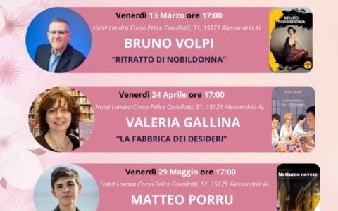 Torna il “Tè letterario di Primavera” ad Alessandria: il 13 marzo appuntamento con Bruno Volpi