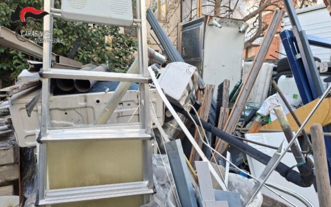 Torino: cane costretto a vivere in un cortile pieno di rifiuti, denunciato il proprietario