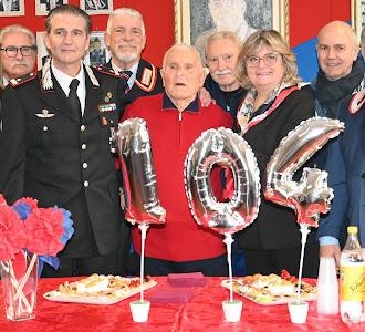 Nichelino: il vice brigadiere dei Carabinieri in congedo Michele Melfa compie 104 anni