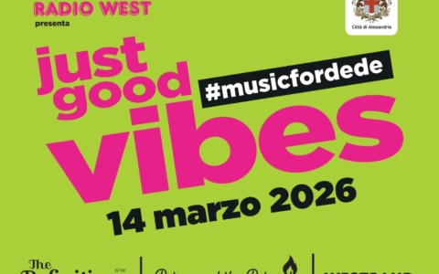 Il 14 marzo ad Alessandria “Just Good Vibes #musicfordede”, in ricordo di Dedè Vinci