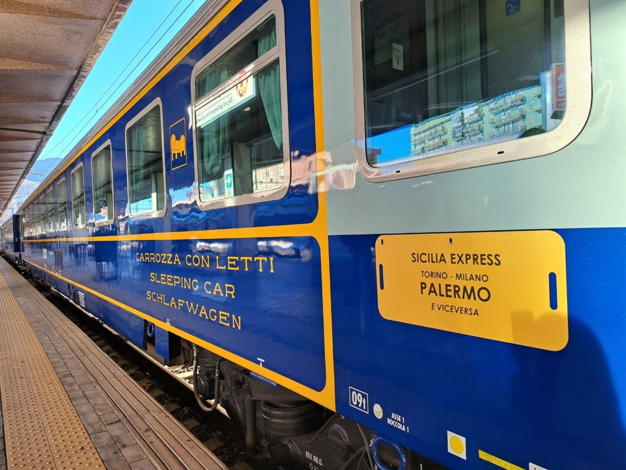 A Pasqua torna il Sicilia Express: treno diretto da Torino a Palermo e Siracusa