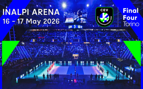 L’Inalpi Arena di Torino ospiterà le Final Four della Cev Champions League 2026 maschile