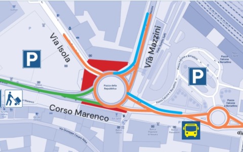 Slitta per maltempo la sperimentazione della nuova viabilità a Novi Ligure